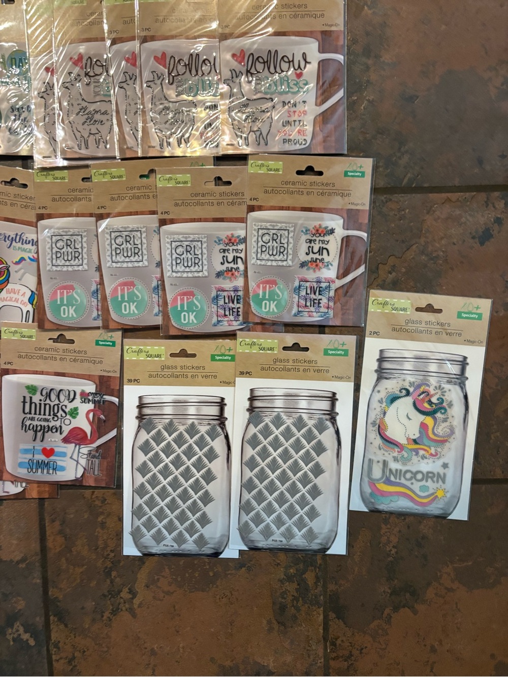 Glass and ceramic sticker bundle - Picture 4 of 8